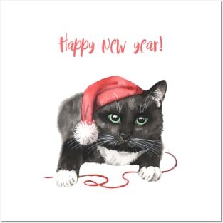 Merry Catmas Posters and Art